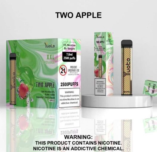 Yuoto Xxl Disposable 2500 Puffs Vape - Two Apple