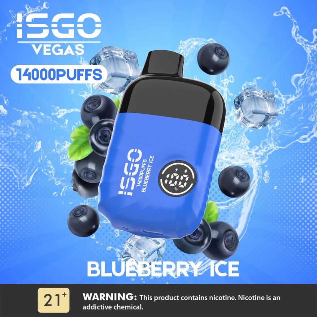 Isgo Vegas 14000 Puffs Disposable Vape - Blueberry Ice