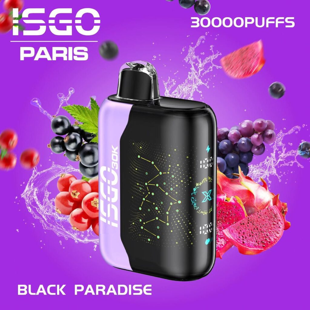 ISGO Paris X 30000 Puffs Disposable Vape Black Paradise